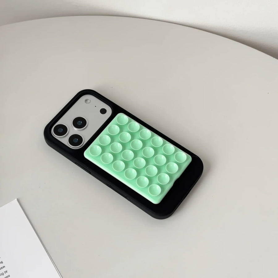 ZEZE mint bubble suction phone case grip